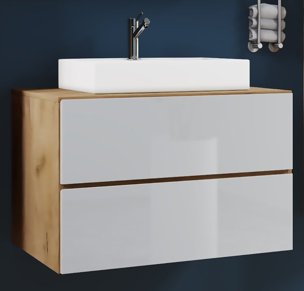 2-tlg. Waschplatz Waschtisch Lendas S Schublade