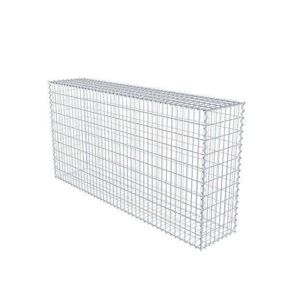 Gabione 200 cm x 100 cm x 40 cm (L x H x T), Maschenweite 5 cm x 10 cm, Spirale