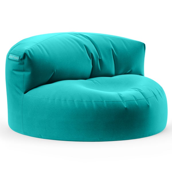 Sitzsack aus Stoff mit Green Bean Logo