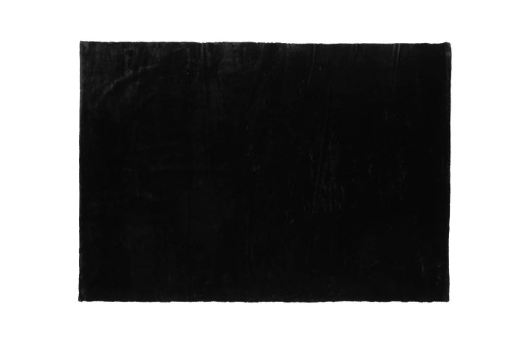 Nina Teppich 300x200 cm Polyester schwarz. 200 X 300 X 1 cm