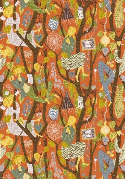 Nahaufnahme einer Rolle Tapete mit strukturierter Oberfläche