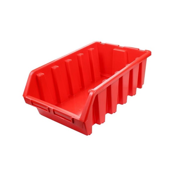 PROREGAL SuperSparSet 10x Sichtlagerbox 5 HxBxT 18,7 x 33,3 x 50 cm Polypropylen Rot