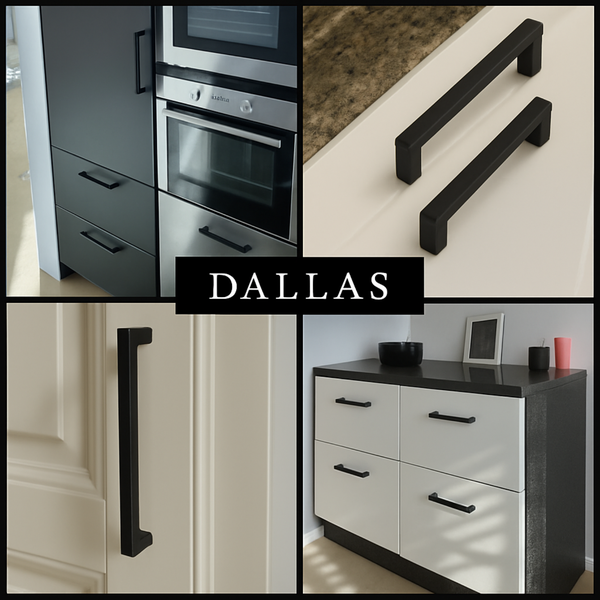 Möbelgriff Stangengriff Dallas Lochabstand 96 mm Schwarz