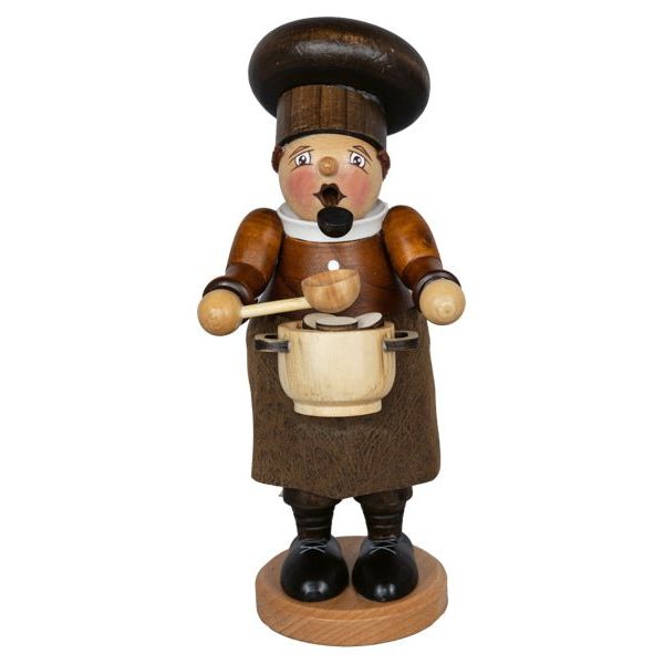 Räuchermann Koch aus Holz als Dekofigur für die Weihnachtszeit