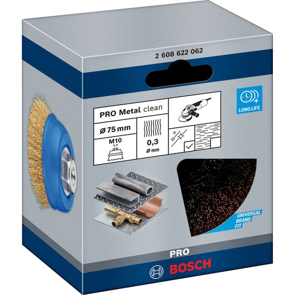 Bosch PRO Multi Material clean Topfbürste 75 x 0,30 mm Gewinde - 2608622062