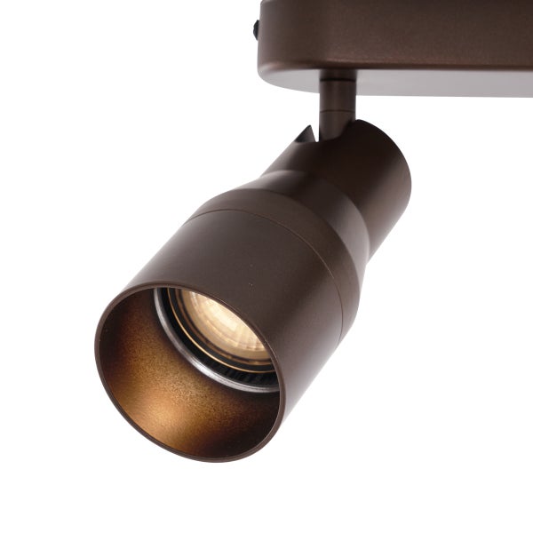 Runder Deckenstrahler Dunkelbronze GU10 50mm 2-flammig - Stanley