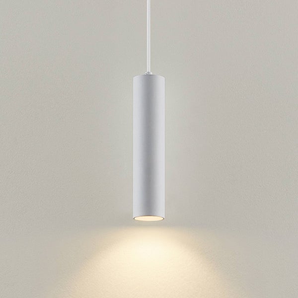 PRIOS Pendelleuchte Neliyah (Modern) in Weiß aus Metall (1 flammig, GU10) - Deckenlampe Esstischlampe Hängelampe Hängeleuchte Wohnzimmerleuchte