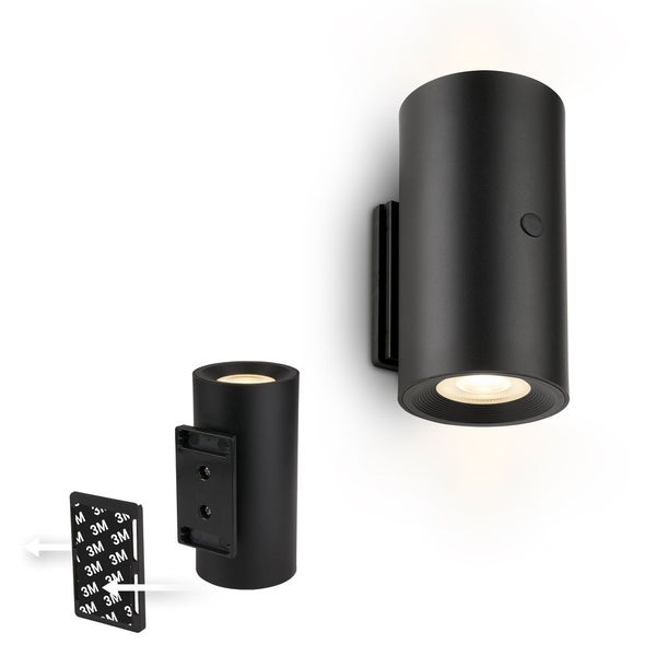 LED Wandleuchte Wandlampe ohne Stromanschluss Bewegungsmelder Akku ohne Bohren