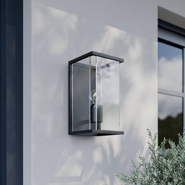 Lucande Wandlampe aussen, Aussenwandleuchte spritzwassergeschützt IP54 1x E27 max. 15W ohne Leuchtmittel Außenleuchte Wandleuchte außen