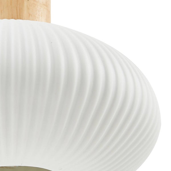 Lindby Pendelleuchte Paulie (Modern) in Weiß aus Keramik (1 flammig, E27) - Deckenlampe Esstischlampe Hängelampe Hängeleuchte Wohnzimmerleuchte
