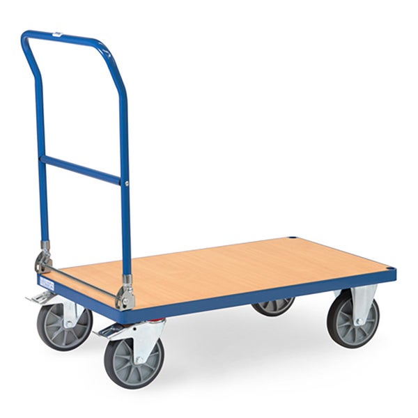 Tischwagen mit Holzplatte und Griff