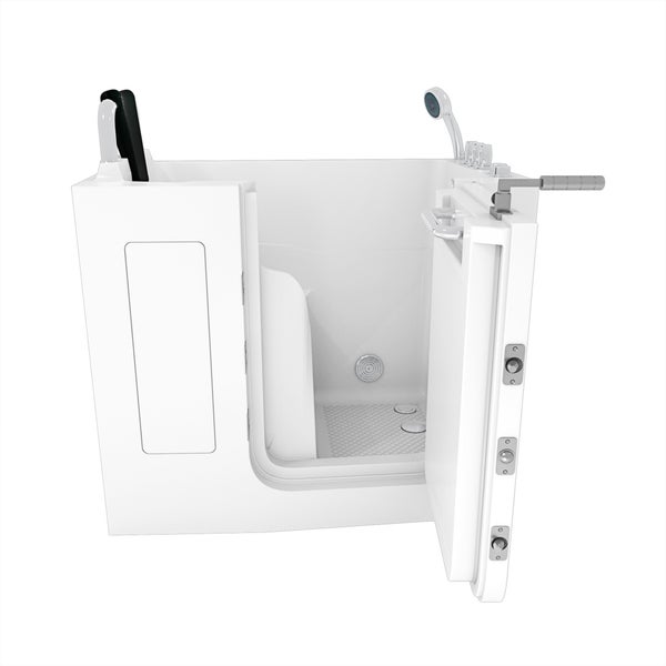 Begehbare Badewanne mit offener Tür für einfachen Zugang