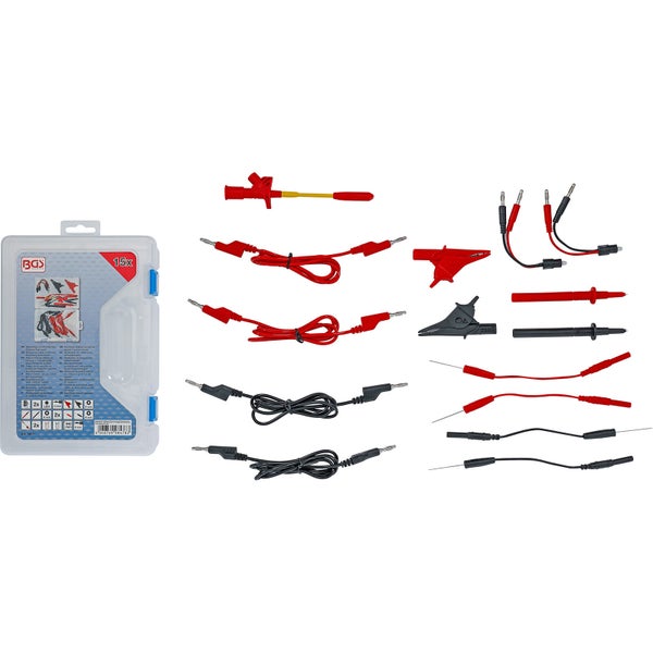 BGS Messkabel- und Prüfspitzen-Zubehör-Sortiment für Multimeter 15tlg. - 74511