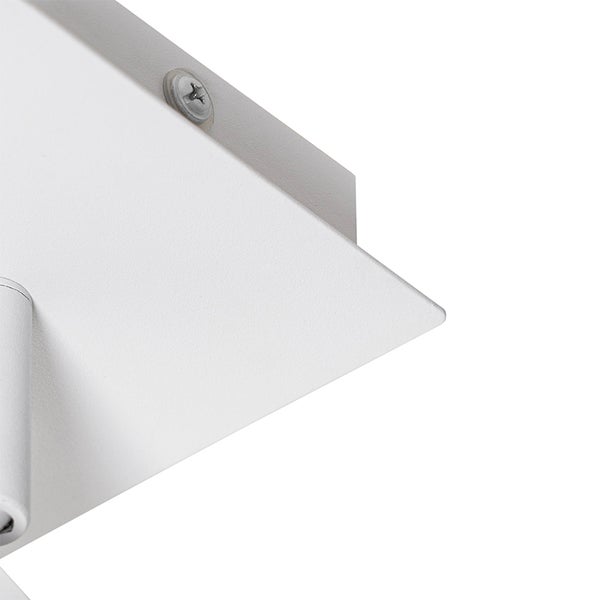 Detail einer weißen Deckenleuchte