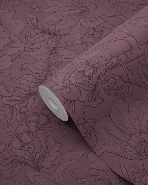 Rolle Dekortapete mit Blumenmuster