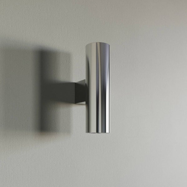 Euluna Wandleuchte, Wandlampe Innen Marion (Modern) in Chrom aus Metall (2 flammig GU10) - Wandstrahler Wandbeleuchtung Schlafzimmer / Wohnzimmer Wohnzimmerleuchte