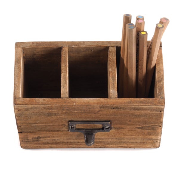 Stiftehalter-Box Vintage 19 Mahagoni 01 natur-vintage