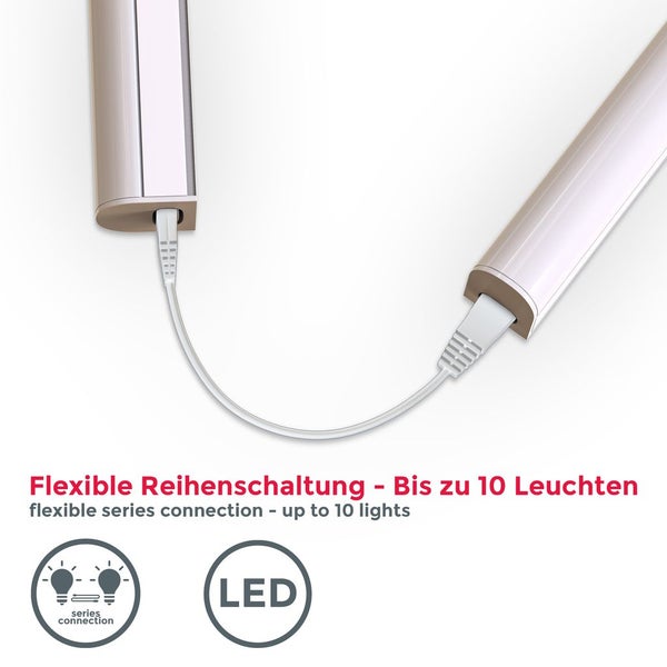 Unterbauleuchte 2er Set - 8W, 800lm, LED, Stecker, erweiterbar, neutralweiß, weiß