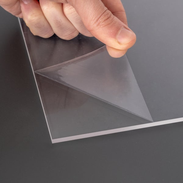 4mm Acrylglas | PMMA XT | transparent | glasklar | UV beständig | beidseitig foliert | im Zuschnitt Acrylglas 2er Set  20x20 cm