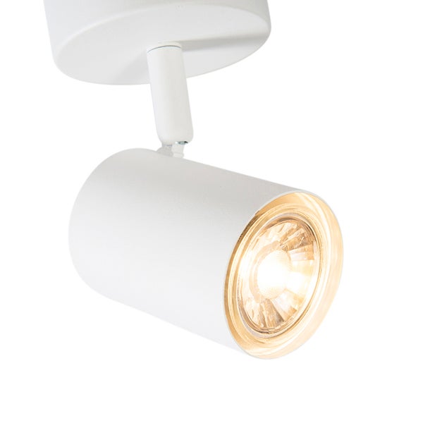 Weiße Deckenleuchte mit Spot