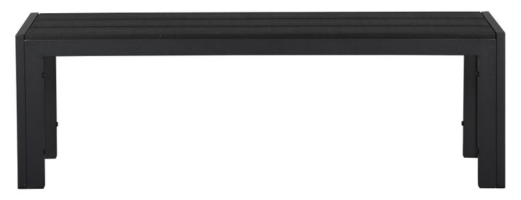 Ikky Gartenbank, 132 cm schwarz/schwarz. 132 X 30 X 42 cm
