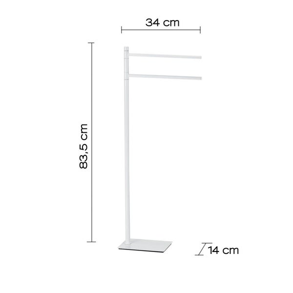 Weißer Badetuchhalter Standmodell | Silene