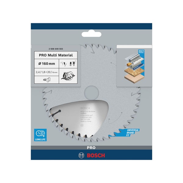 Bosch PRO Multi Material Kreissägeblatt 160 x 2,4 x 20 mm - 2608640503