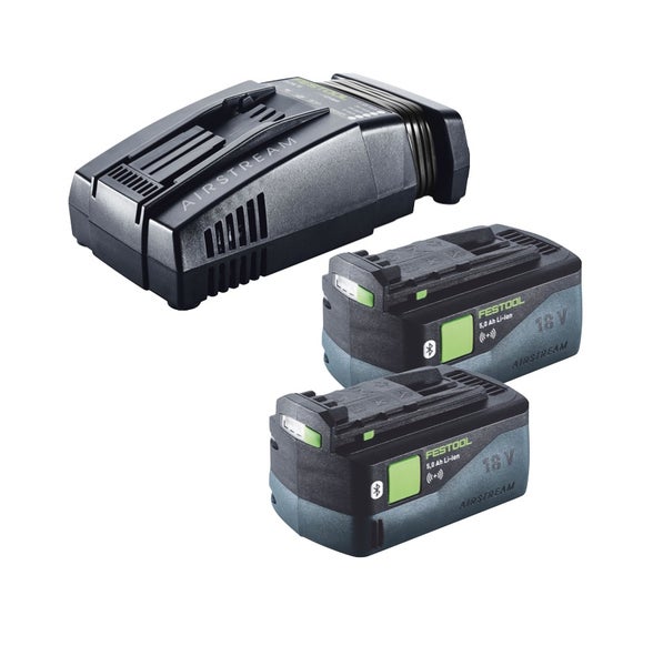 Festool Energie Set 2x BP 18 Li 5,0 ASI EU Akkupack 18 V 5,0 Ah ( 2x 577660 ) + SCA 16 Schnellladegerät 10,8 V - 18 V ( 576953 ) + Systainer
