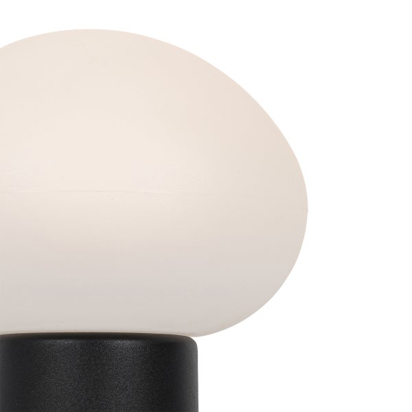Tischleuchte schwarz inkl. LED 3-stufig dimmbar wiederaufladbar - Louise
