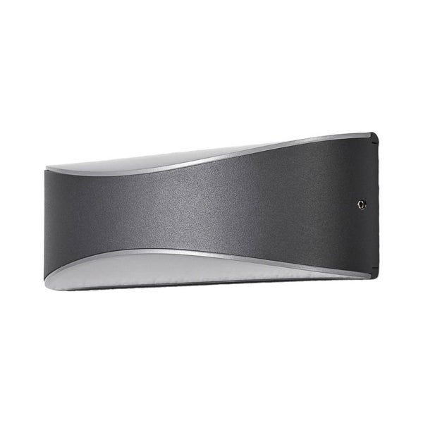 Lucande LED Wandleuchte außen Akira (Modern) in Schwarz aus Aluminium (50 flammig, ) - Außenwandleuchten Wandlampe Led Außenlampe Outdoor für Außenwand/Hauswand Haus Terrasse &