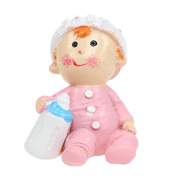 Dekorative Babyfigur mit Milchflasche