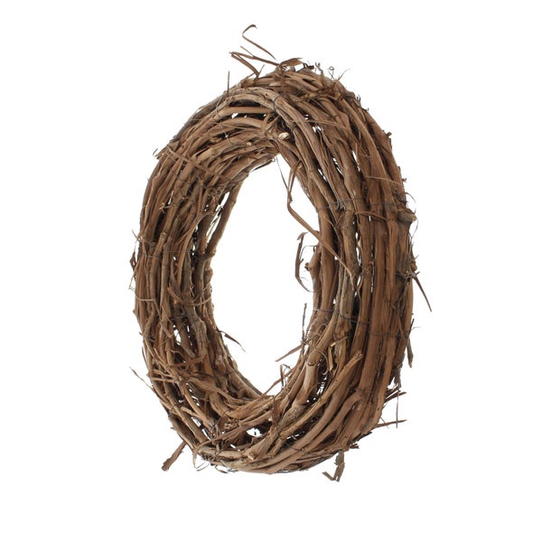 FRANK FLECHTWAREN | Kranz Rustikal, RATTAN, ca. Ø 50 cm, Innen-Ø 29 cm
