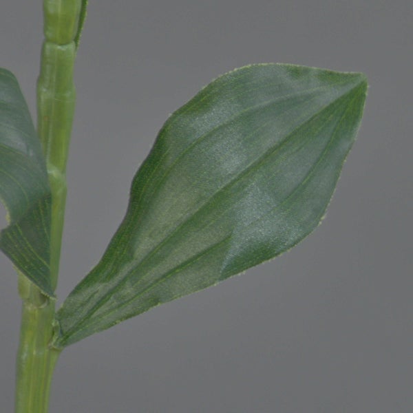 Künstlicher Lilienzweig mit gelben Blüten und Knospen