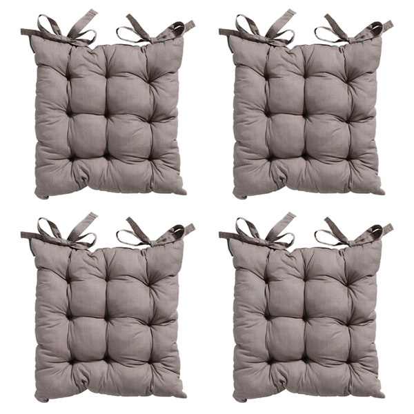 Sitzkissen Tuscany Basic taupe - ca. 46x46 cm - 4er-Set