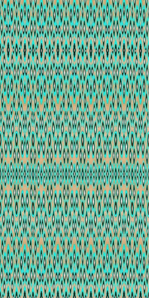Origin Wallcoverings Fototapete Coco Ikat-Motive Türkis - 150 x 279 cm - 356902