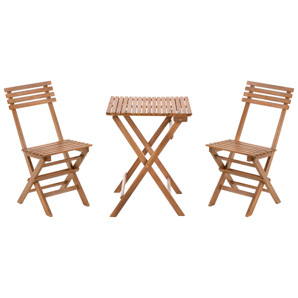 Bistro Set klappbar SOLAROLO zertifiziertes Akazienholz Braun