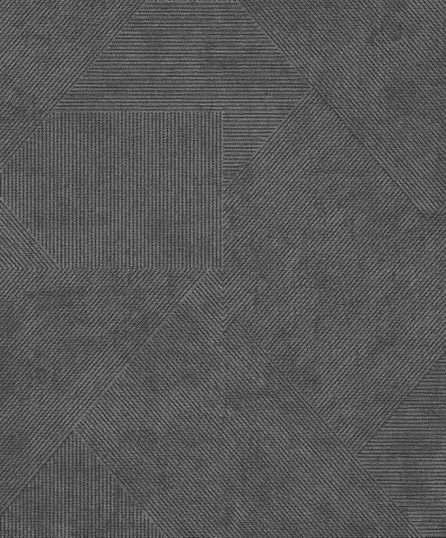 Masureel Tapete geometrisches Motiv Grau - 53 cm x 10.05 m - 630742