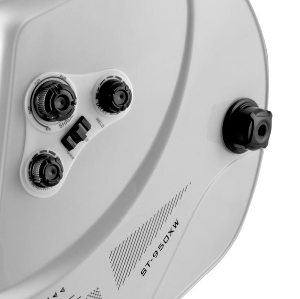 STAHLWERK Vollautomatik Schweißhelm ST-950XW Edition Set in weiß glänzend