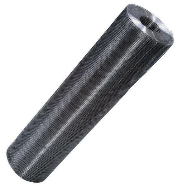 Eine Rolle engmaschiges Drahtgewebe aus Metall.
