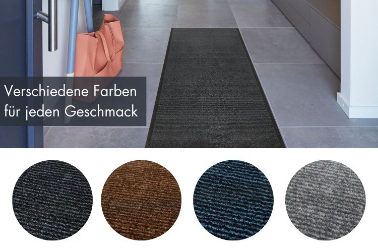 Fußmatte Barbara Becker Gentle 67 x 170 cm in Anthrazit