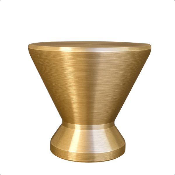 Goldener Beistelltisch aus Metall