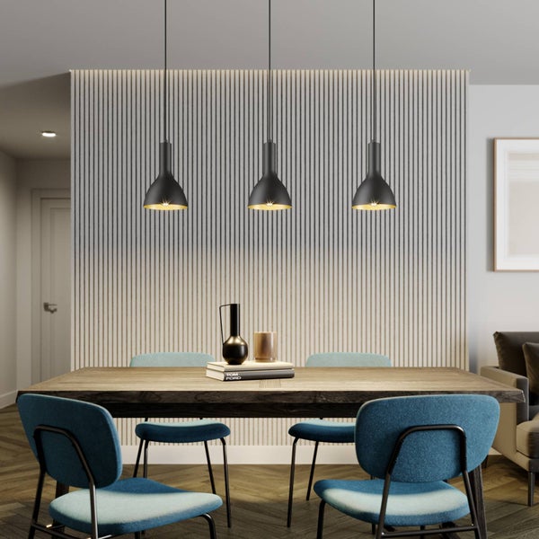 Arcchio Pendelleuchte Cosmina (Modern) in Schwarz aus Metall (3 flammig, E27) - Deckenlampe Esstischlampe Hängelampe Hängeleuchte Küchenleuchte