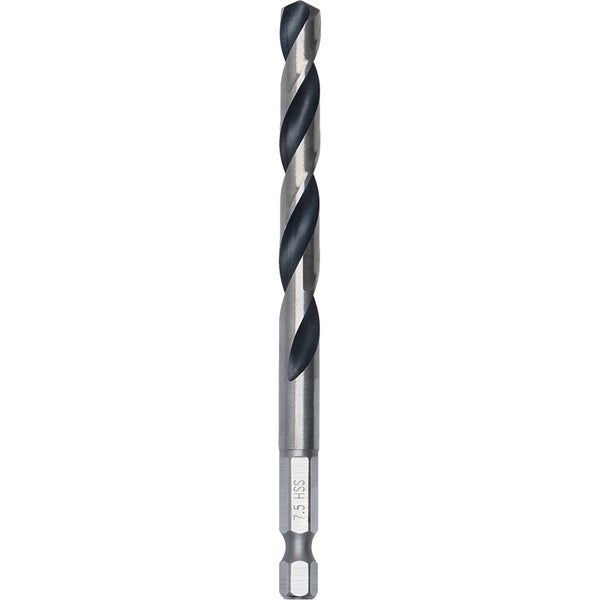 Bosch 1x HSS PointTeQ Hex Sechskantbohrer 7,5 x 69 x 109 mm - 2608577532