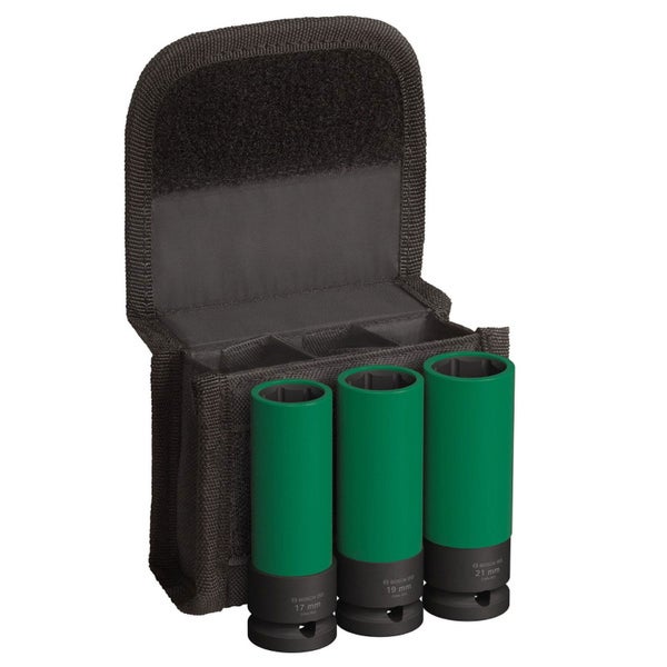 Bosch PRO Impact Socket Set mit PET-Abdeckungen 1/2 extra tief 3‑tlg. - 2608003033