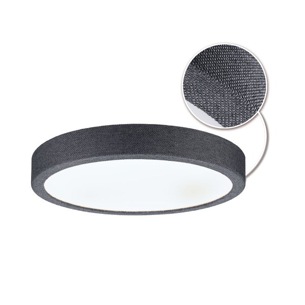 LED Panel Cosara IP44 rund 300mm 15W 1300lm 4000K Dunkelgrau
