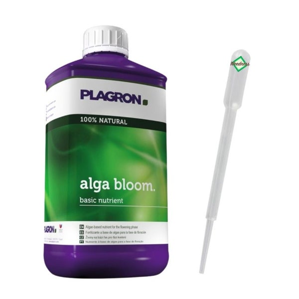 Plagron Alga Bloom 1 Liter – Biologischer Blühdünger für üppige Blüten | Für Tomaten, Orchideen & mehr mit praktischer Pipette
