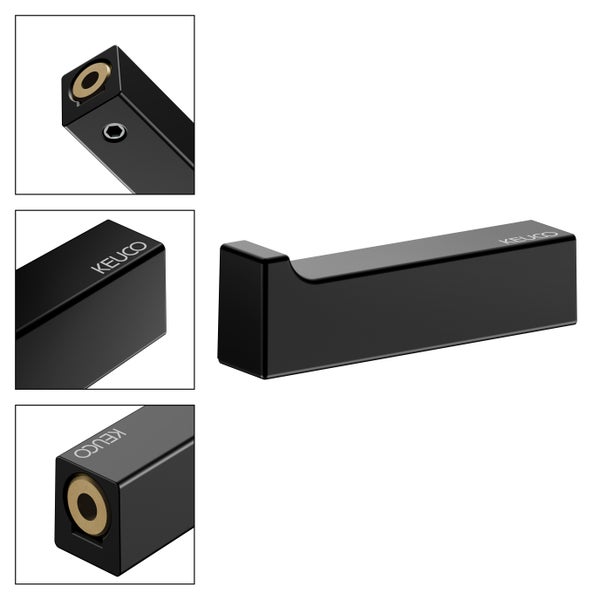 KEUCO Edition 11 Black Selection Bademantelhaken, schwarz-matt
