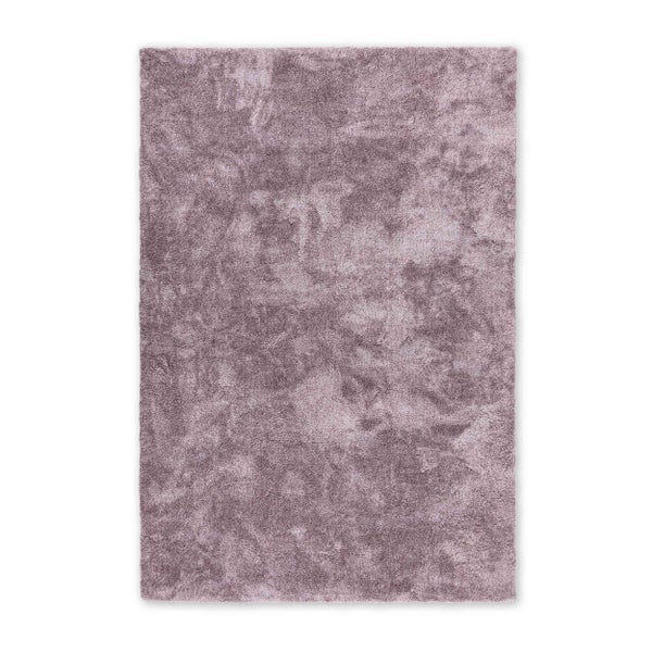 Hochflor-Teppich Shaggy, rechteckig, mauve.