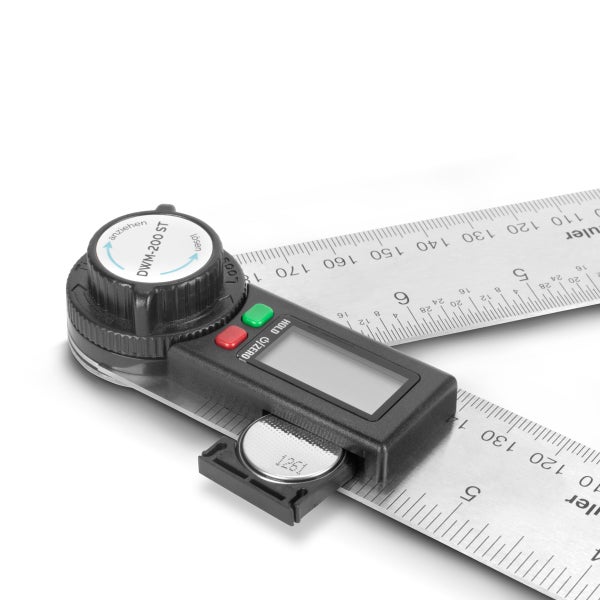 Digitaler Winkelmesser DWM-200 ST mit 180 mm Messbereich 360°