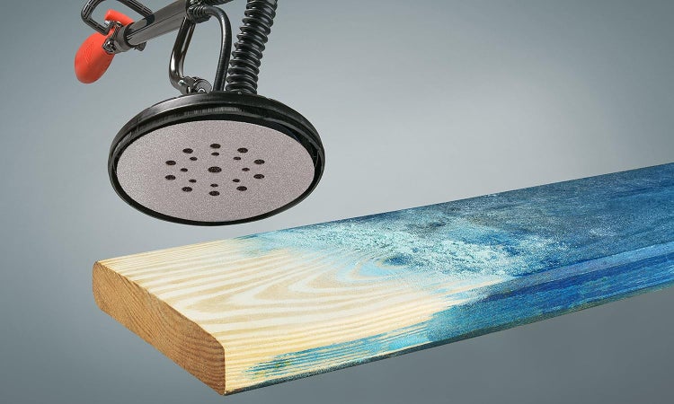 kwb Quick-Stick Schleifgitter-Scheibe K 120  für Langhalsschleifer, 225 mm Ø,,aus Fiberglas, gelocht gelocht mit Klett (5 Stk.)